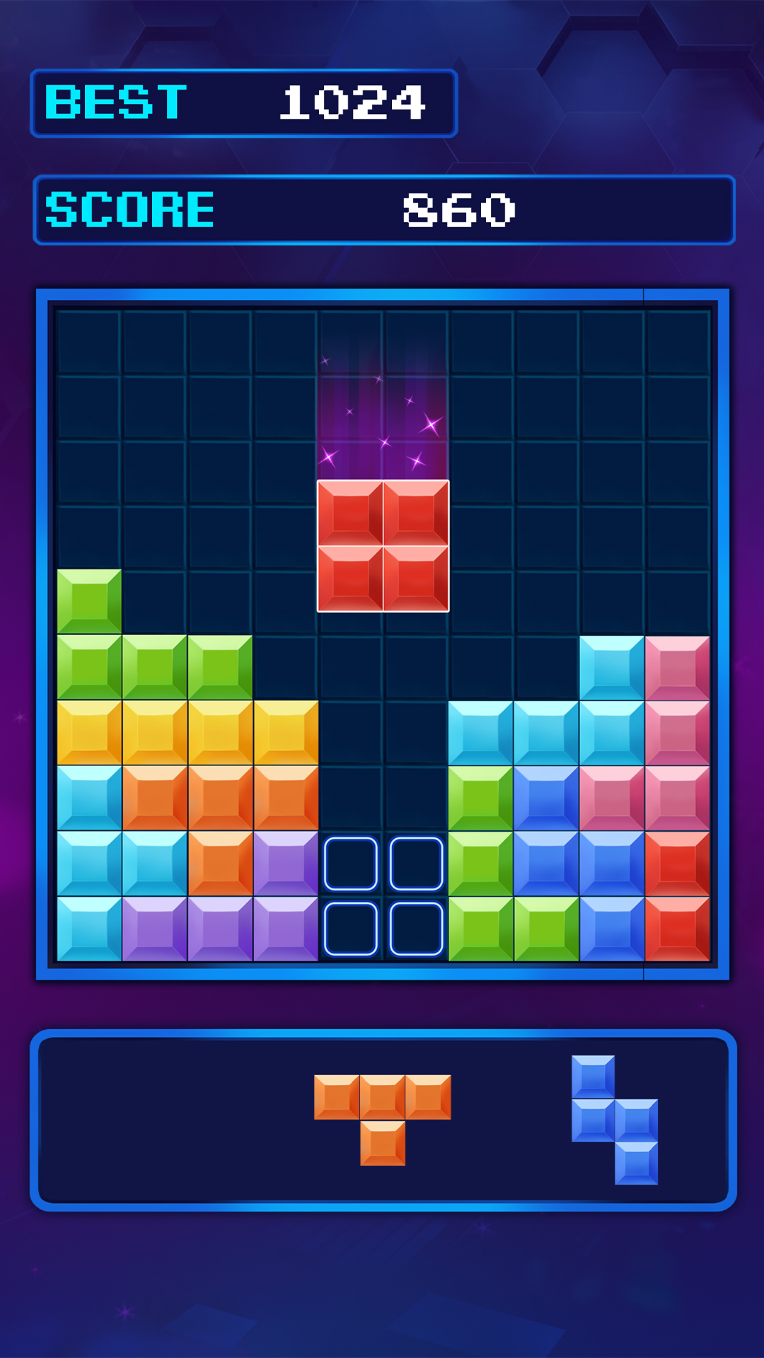 اسکرین شات 1 بازی Block Puzzle Brick 1010