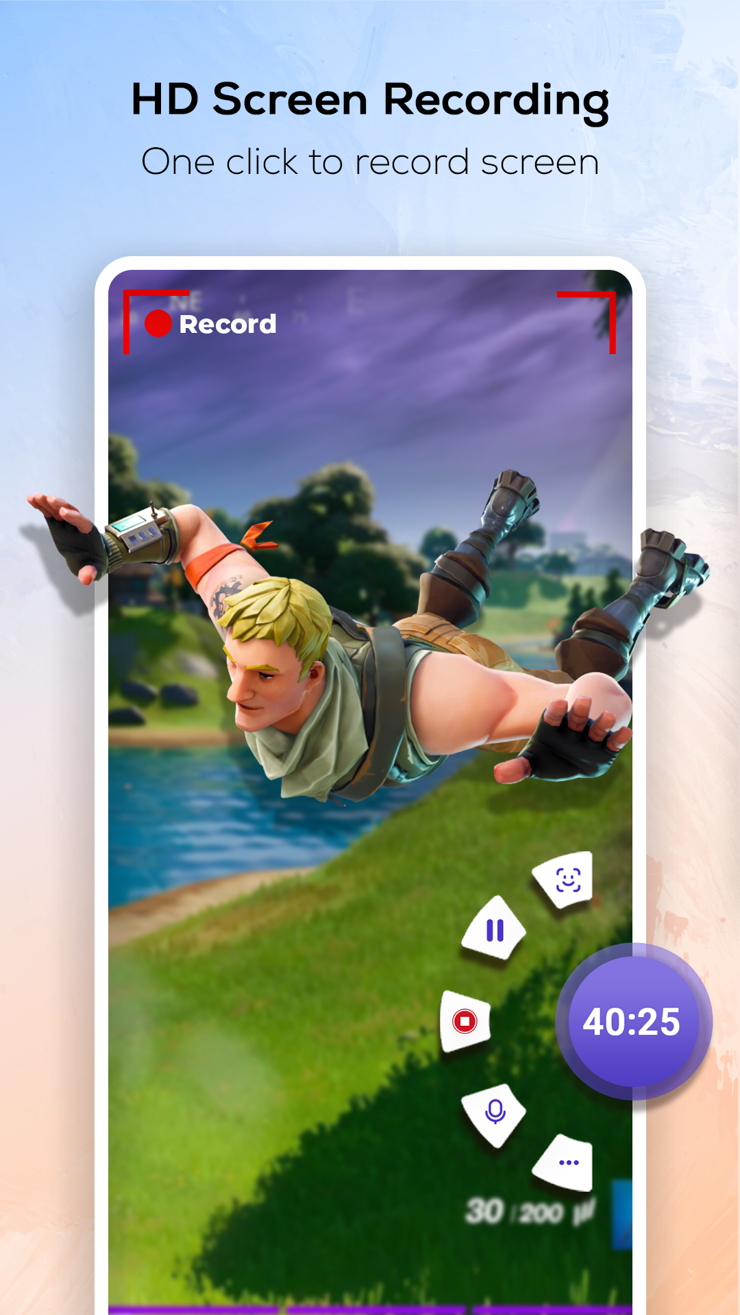 اسکرین شات 1 برنامه EZ Screen Recorder & Editor