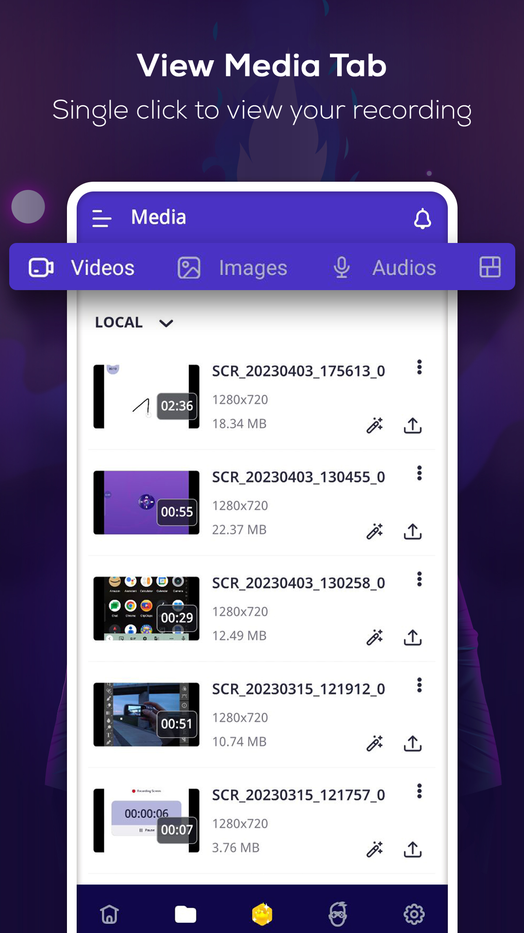 اسکرین شات 3 برنامه Screen Recorder Video Recorder