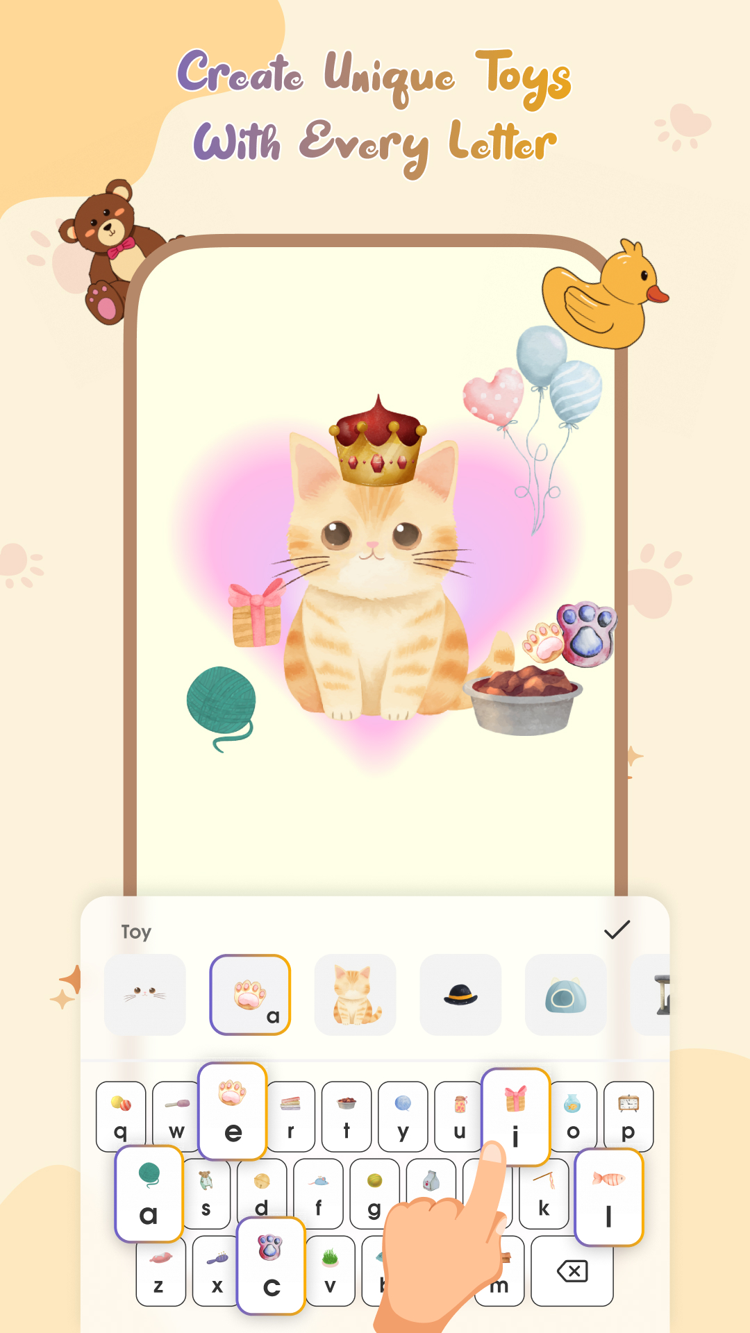 اسکرین شات 5 برنامه Cat Language Keyboard