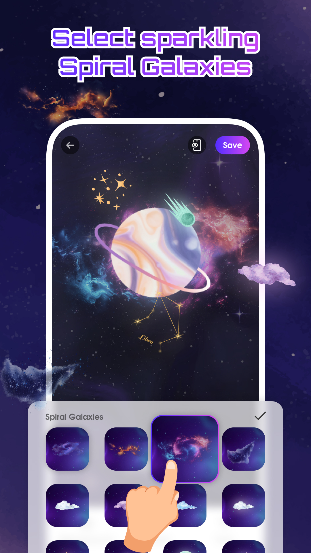اسکرین شات 5 برنامه Space Language Wallpaper