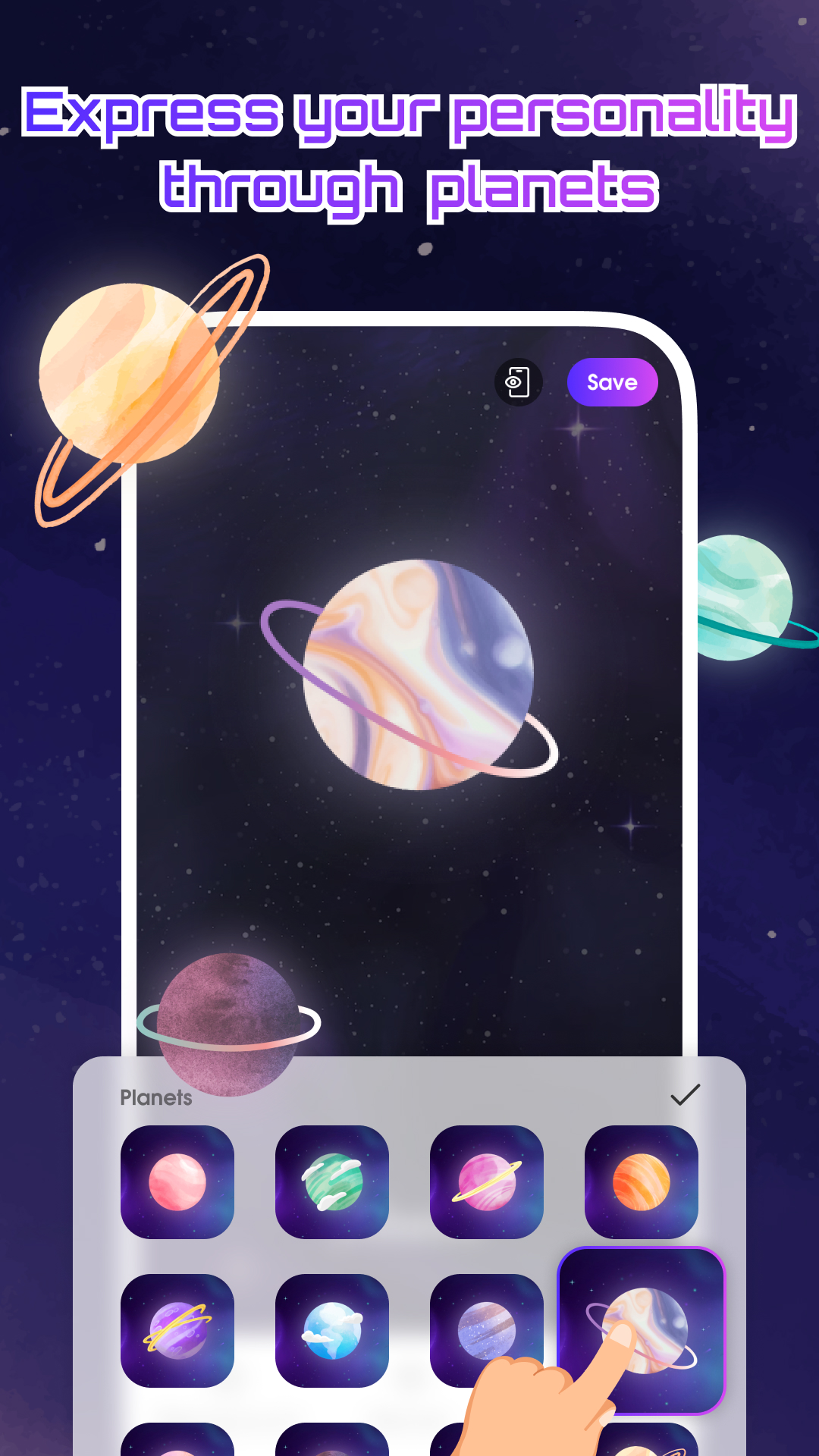 اسکرین شات 2 برنامه Space Language Wallpaper