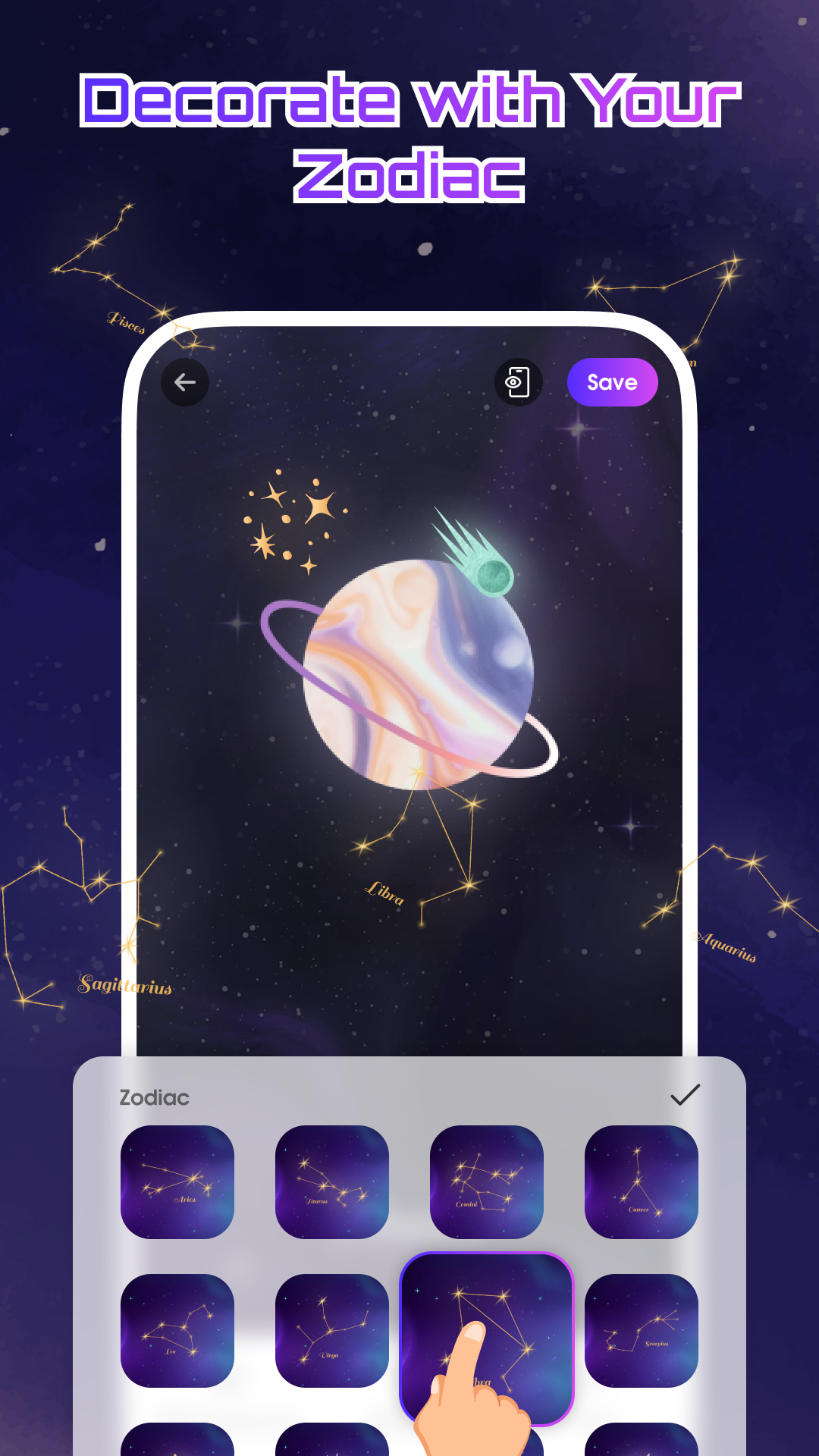 اسکرین شات 4 برنامه Space Language Wallpaper