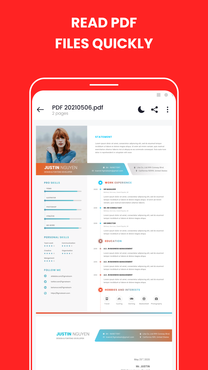 اسکرین شات 2 برنامه PDF Reader: PDF Edit & Creator