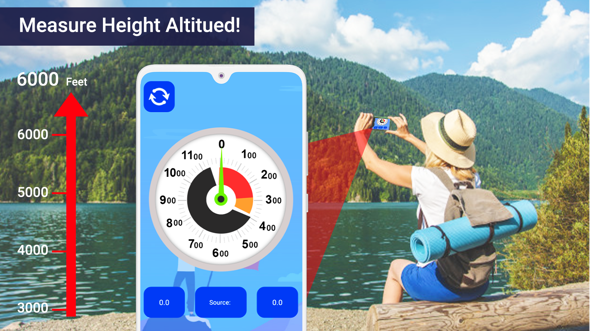 اسکرین شات 3 برنامه Altimeter App - Find Altitude