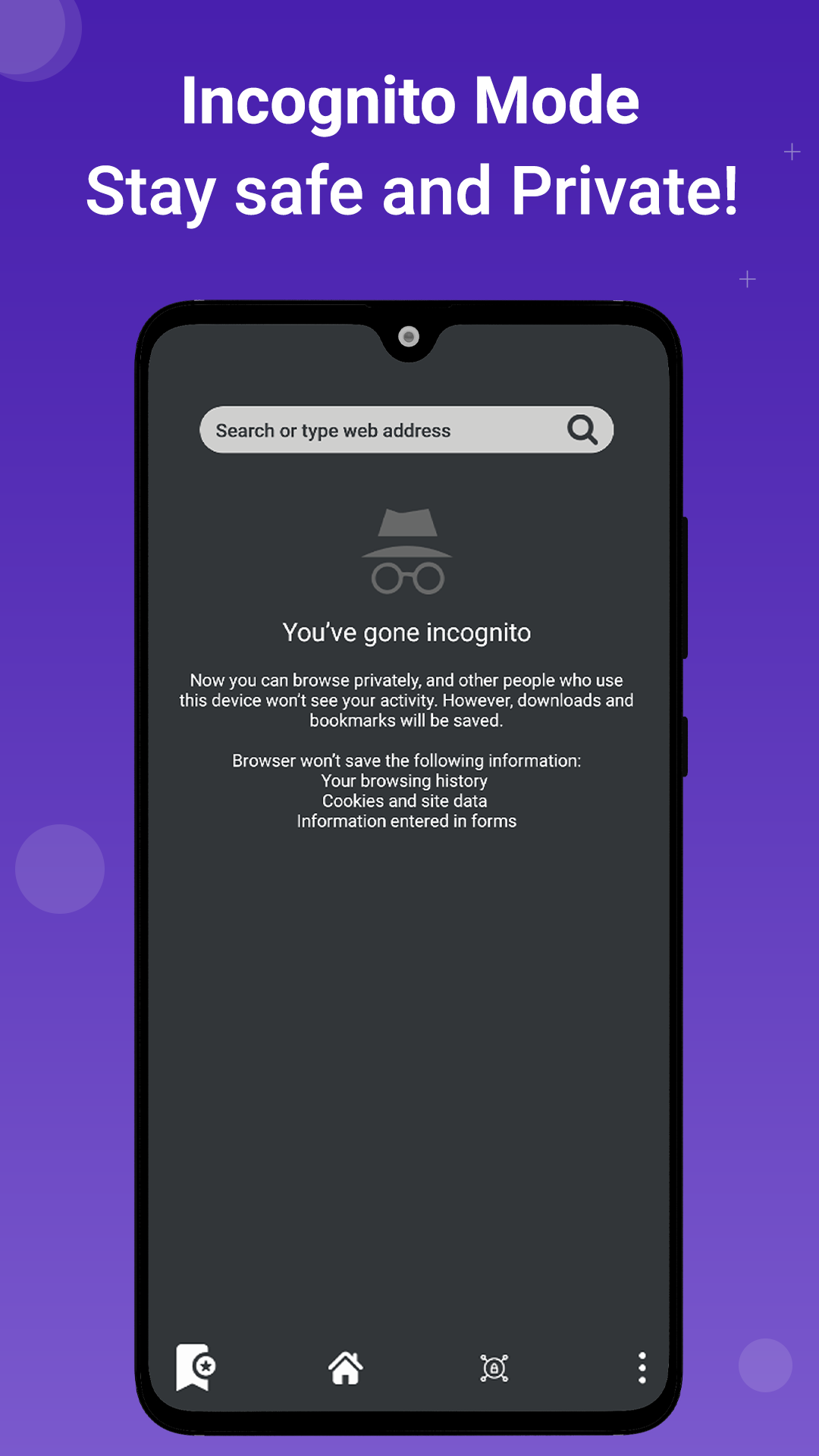 اسکرین شات 1 برنامه GO Private Browser: WebBrowser