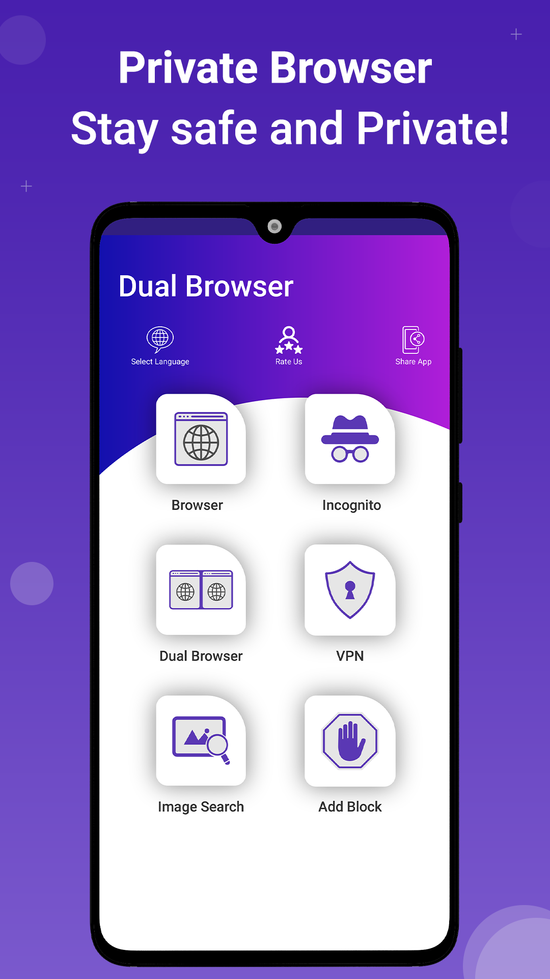 اسکرین شات 4 برنامه GO Private Browser: WebBrowser