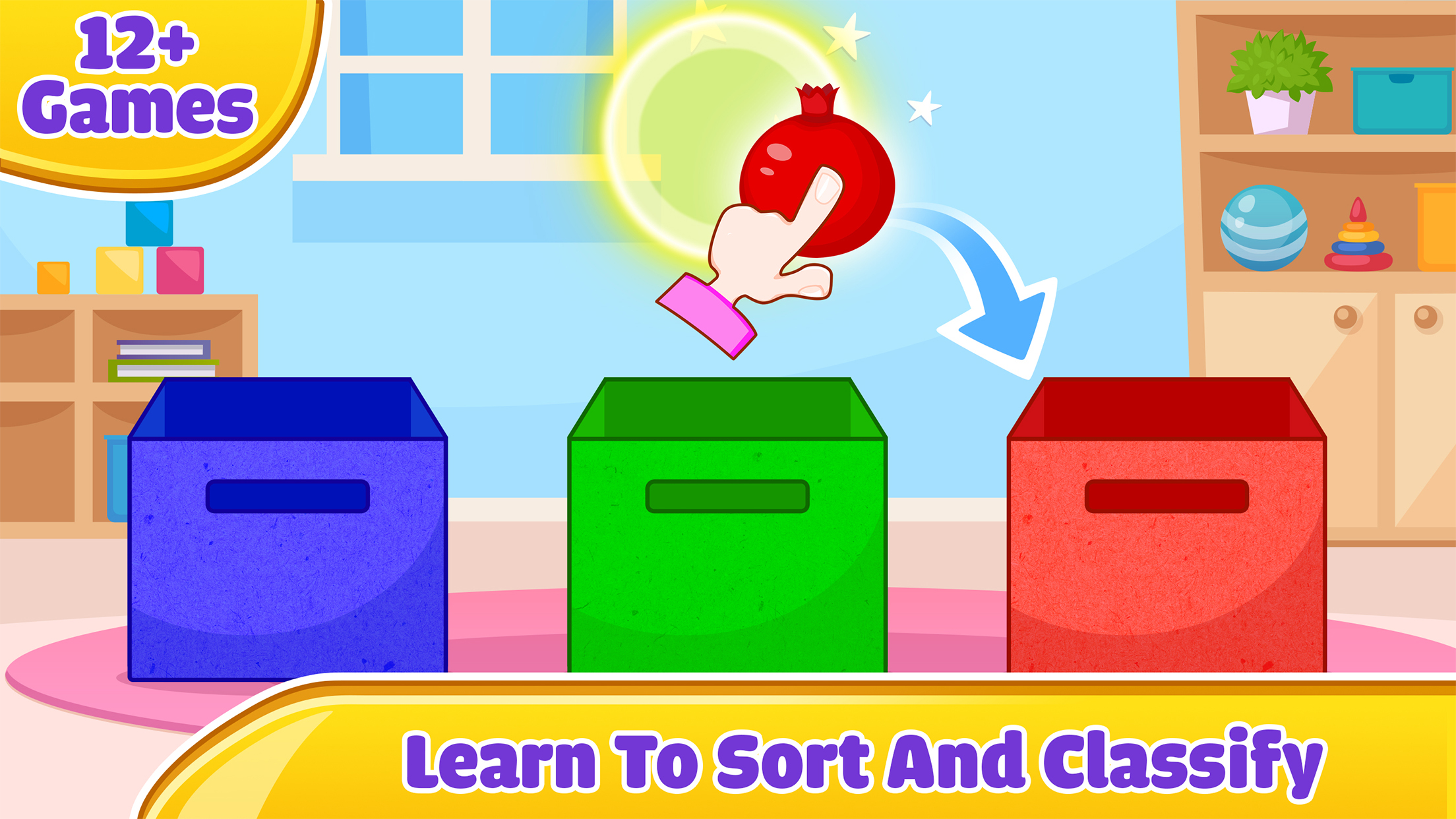 اسکرین شات 1 بازی Kids Sorting Games - Learning