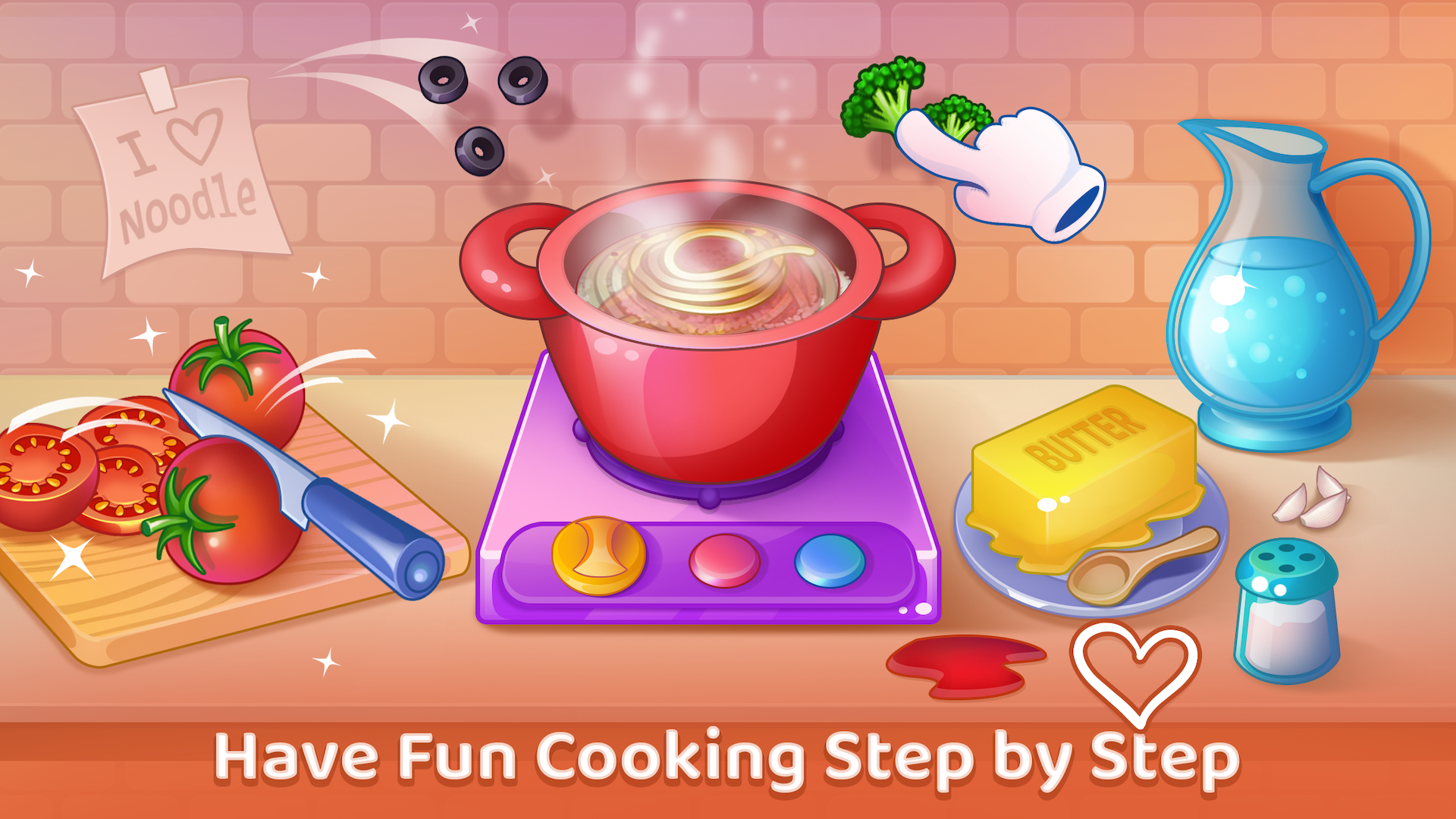اسکرین شات 1 بازی Kitchen Set Cooking Fun Time