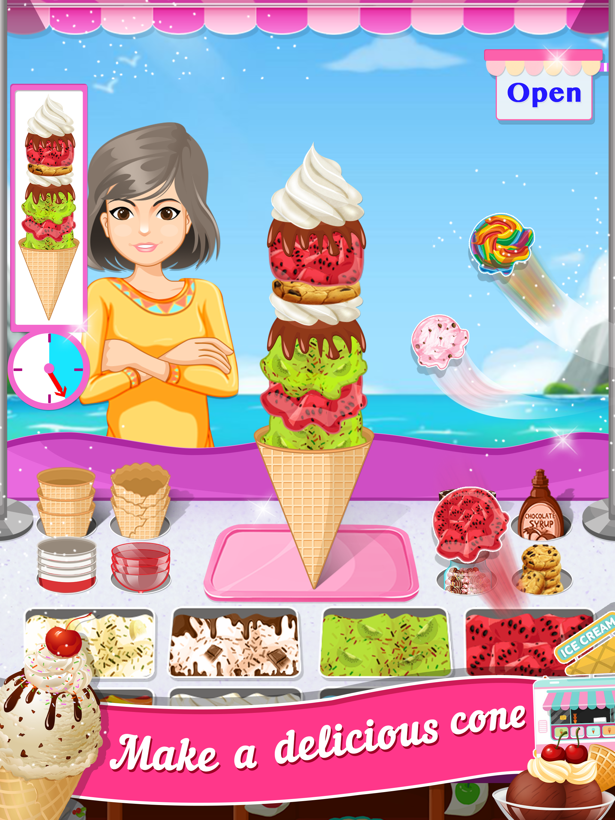 اسکرین شات 4 برنامه My Ice Cream Shop - Food Truck