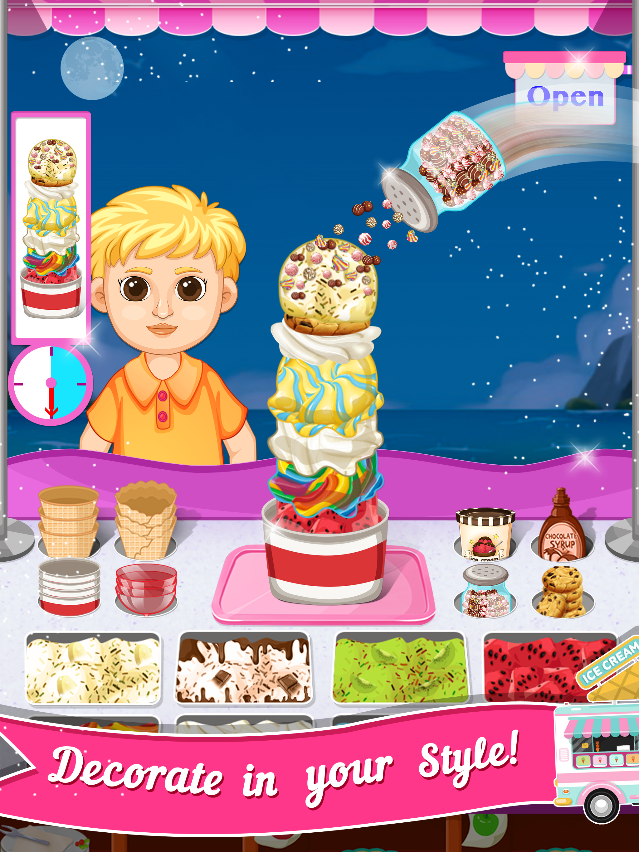 اسکرین شات 3 برنامه My Ice Cream Shop - Food Truck