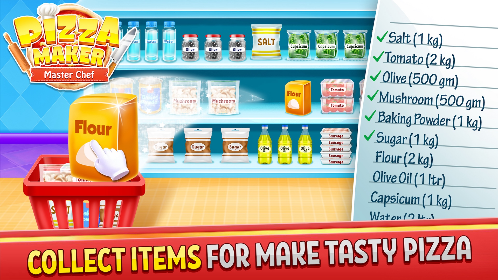 اسکرین شات 1 بازی Pizza Maker Kids Cooking Game