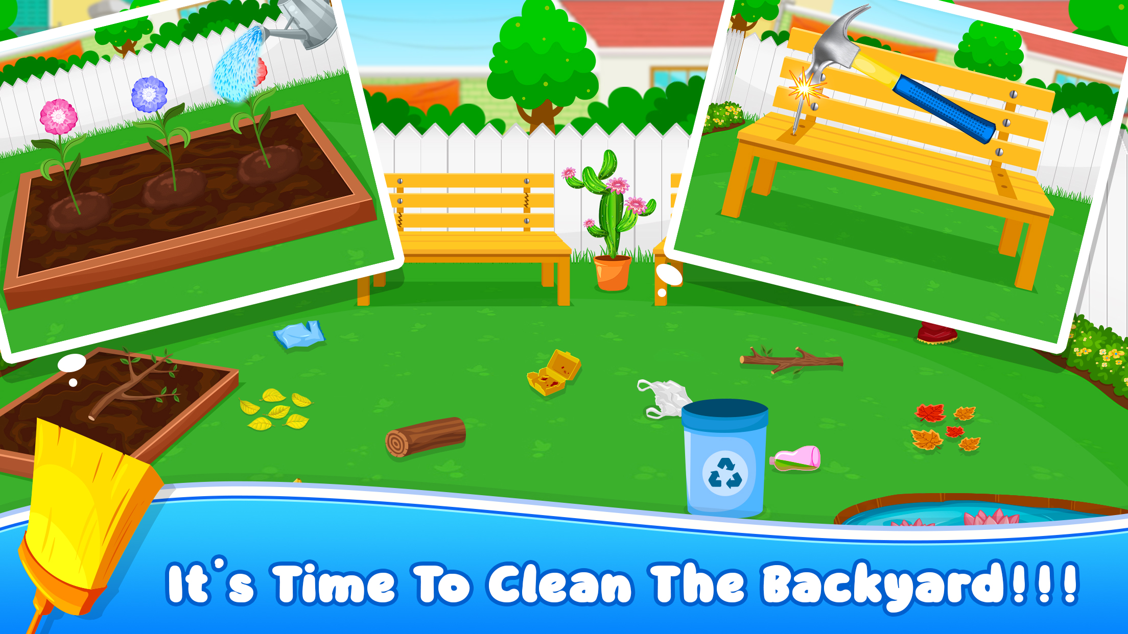 اسکرین شات 4 بازی Sweet House Cleaning Game