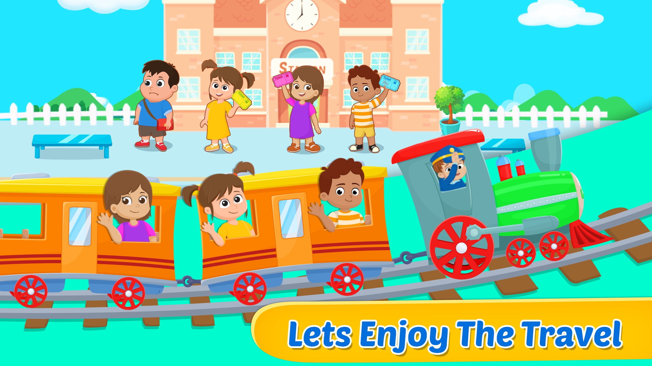 اسکرین شات 5 بازی Train Game For Kids