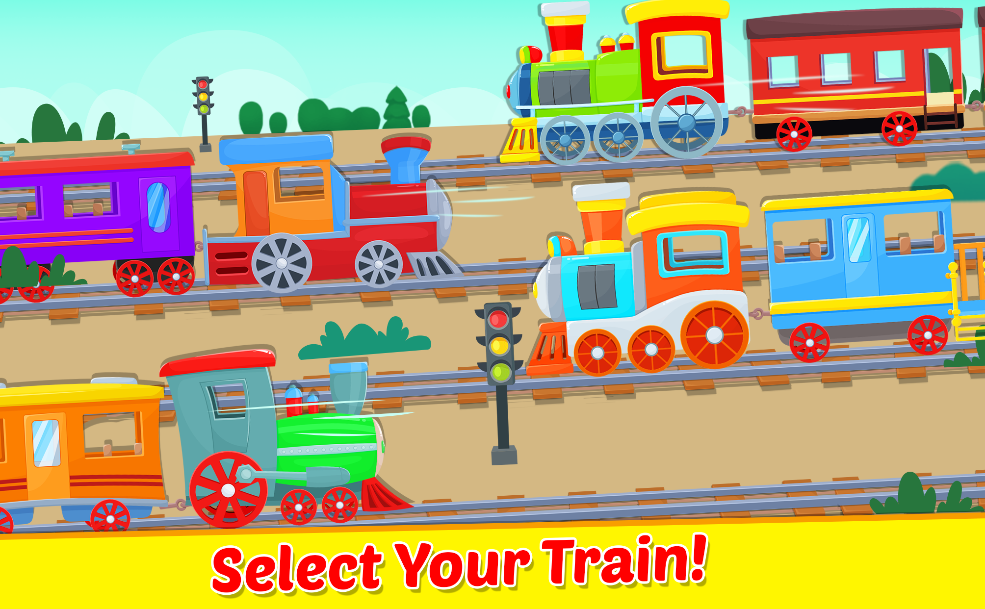 اسکرین شات 2 بازی Train Game For Kids