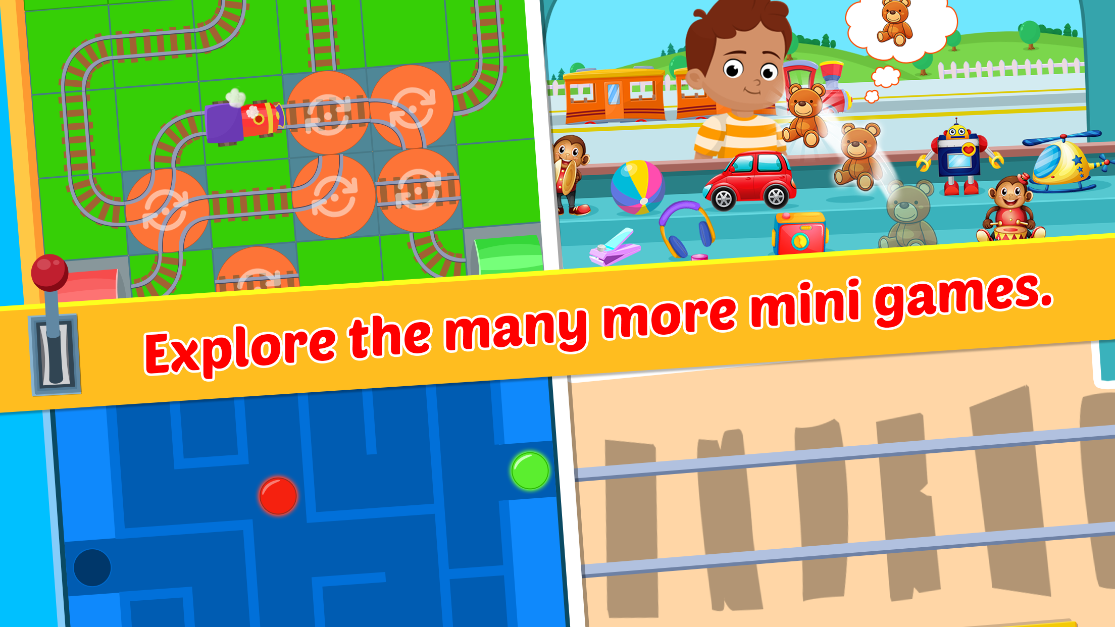 اسکرین شات 3 بازی Train Game For Kids