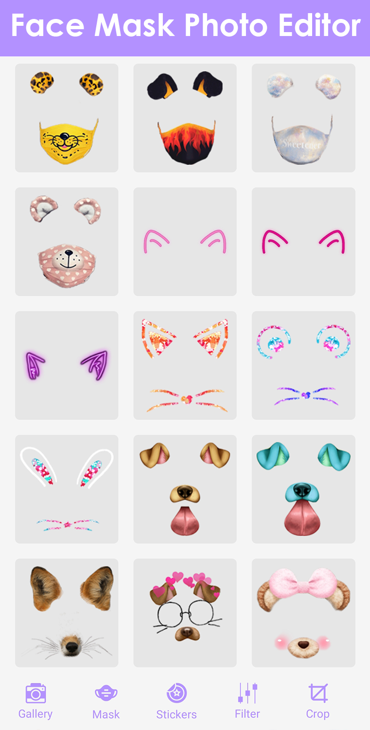 اسکرین شات 7 برنامه Face Mask Photo Editor