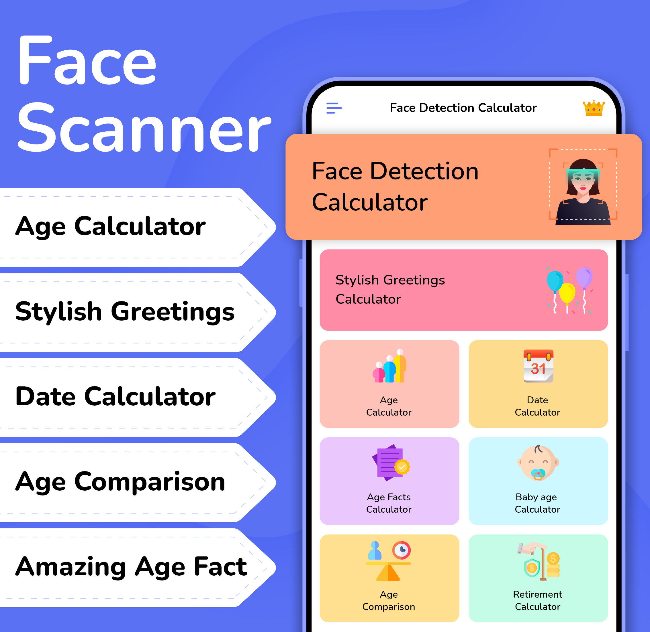 اسکرین شات 1 برنامه Face Scanner: Age Detector