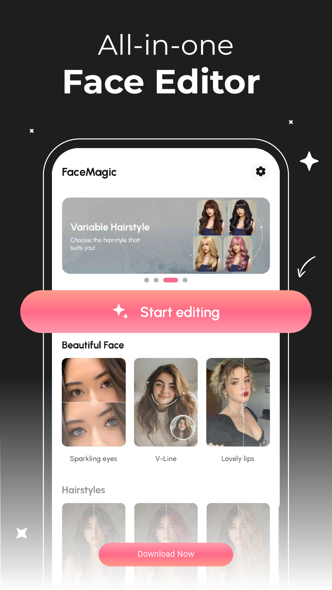 اسکرین شات 8 برنامه FaceMagic - AI Face Editor