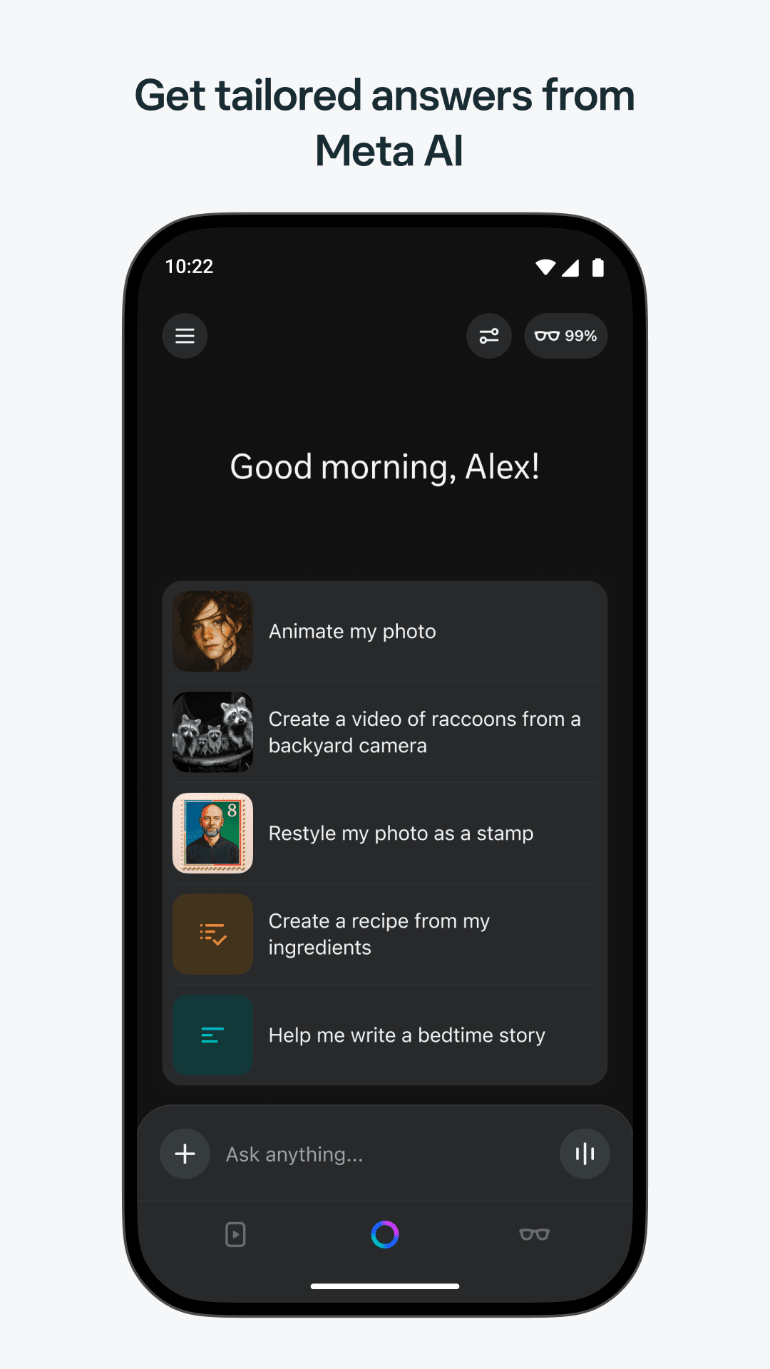 اسکرین شات 7 برنامه Meta AI - Vibes & AI Glasses