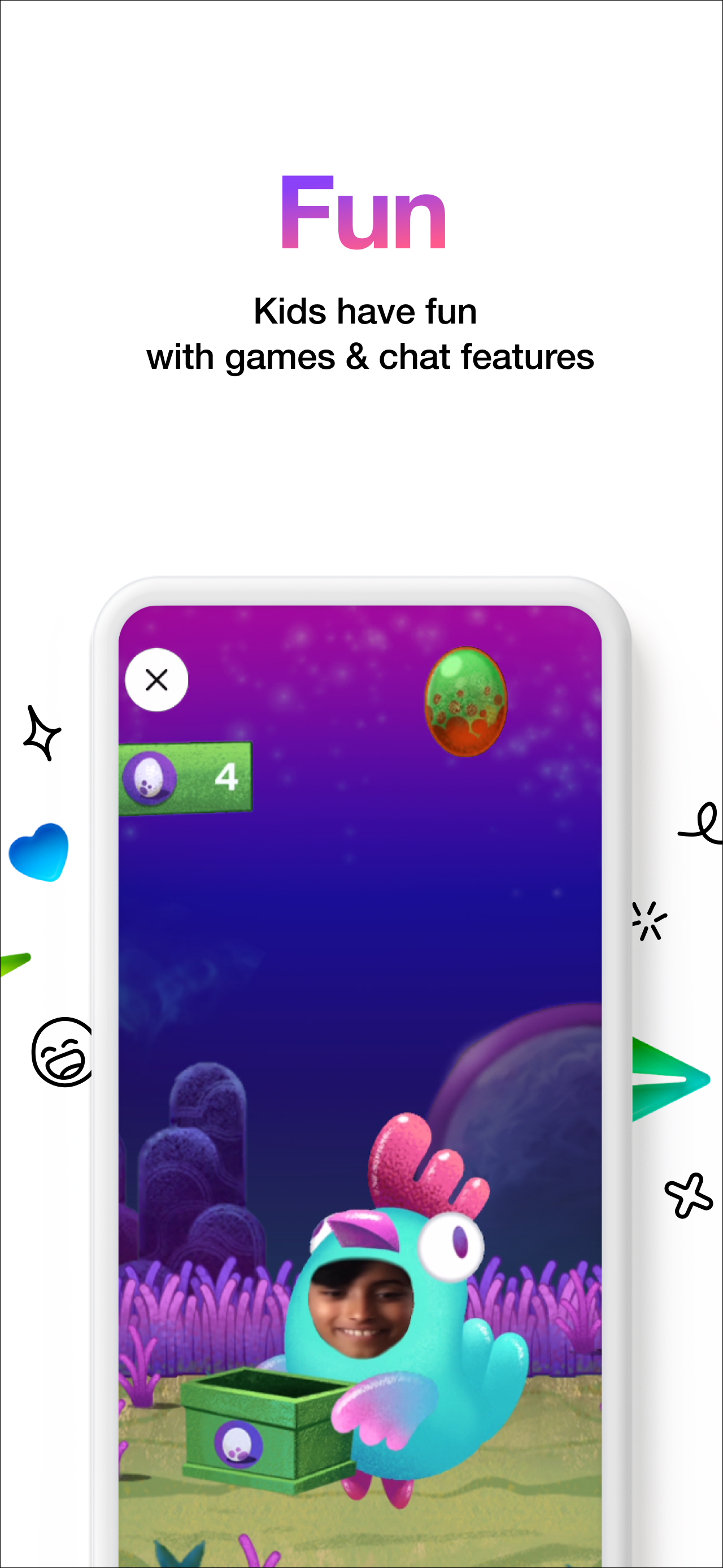 اسکرین شات 4 برنامه Messenger Kids – The Messaging