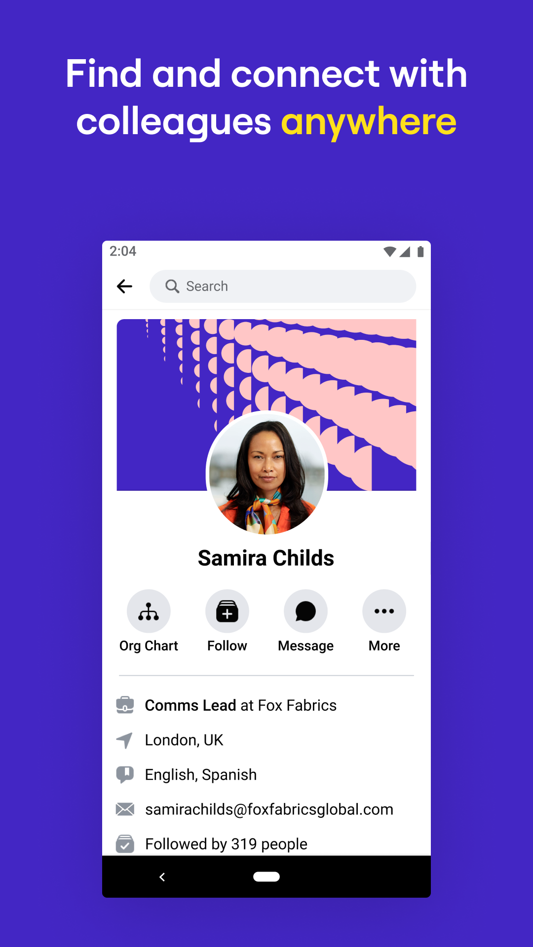 اسکرین شات 5 برنامه Workplace from Meta