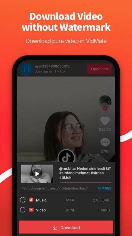 اسکرین شات 2 برنامه Vid - Video Downloader For All