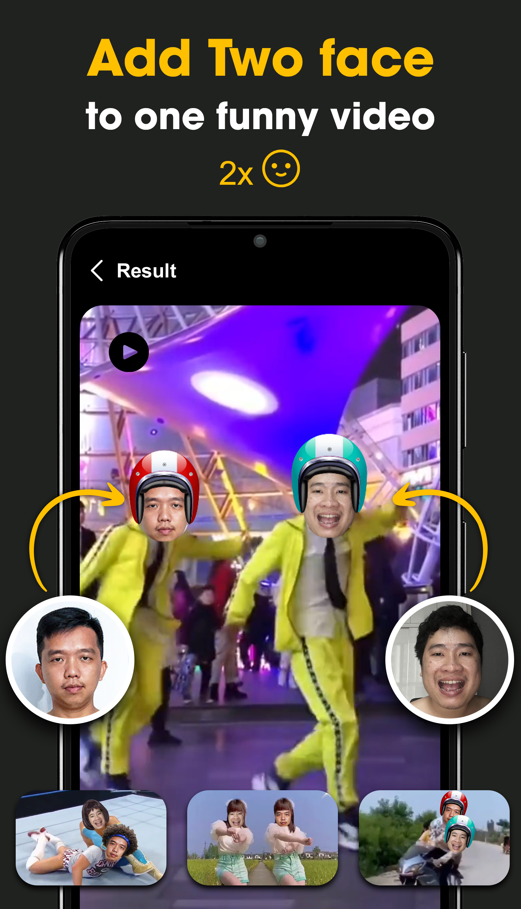 اسکرین شات 1 برنامه Add Face To Video Reface video