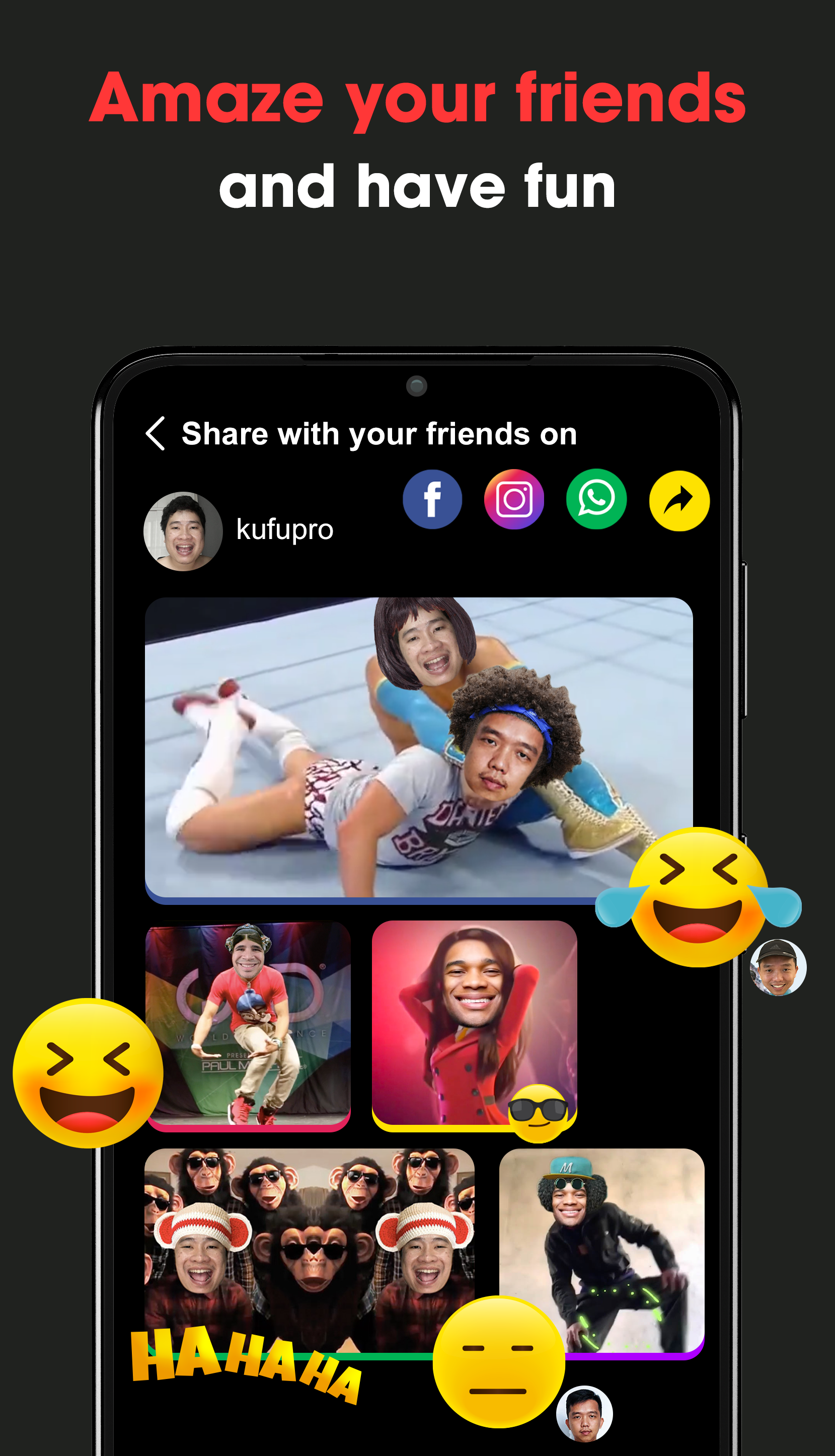 اسکرین شات 5 برنامه Add Face To Video Reface video