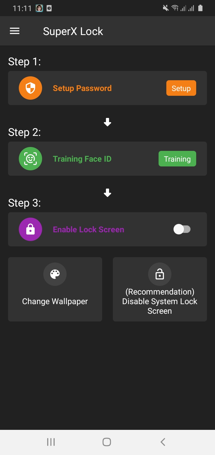اسکرین شات 2 برنامه SuperX Lock: Face ID Prank