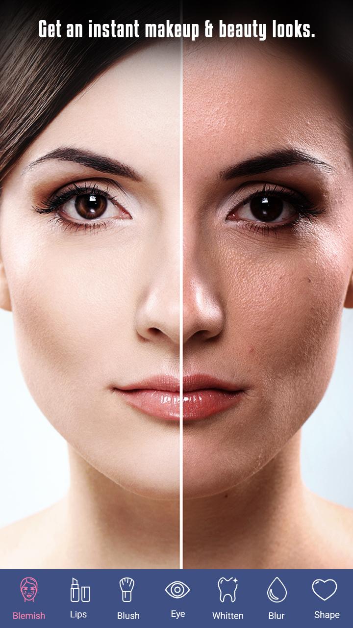 اسکرین شات 2 برنامه Face Beauty Makeup Camera
