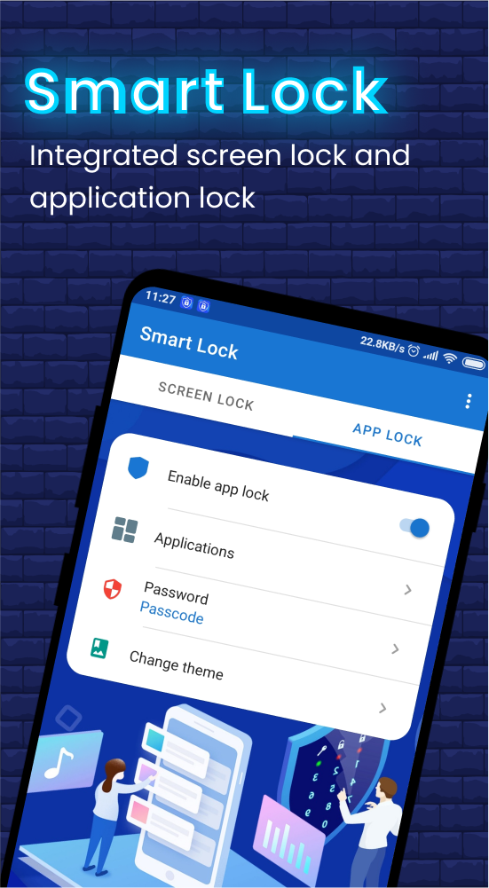 اسکرین شات 1 برنامه Smart Lock & Security Center
