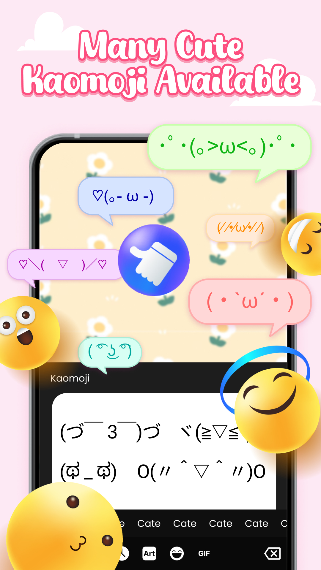 اسکرین شات 4 برنامه Blom: Kaomoji & Emoji Keyboard