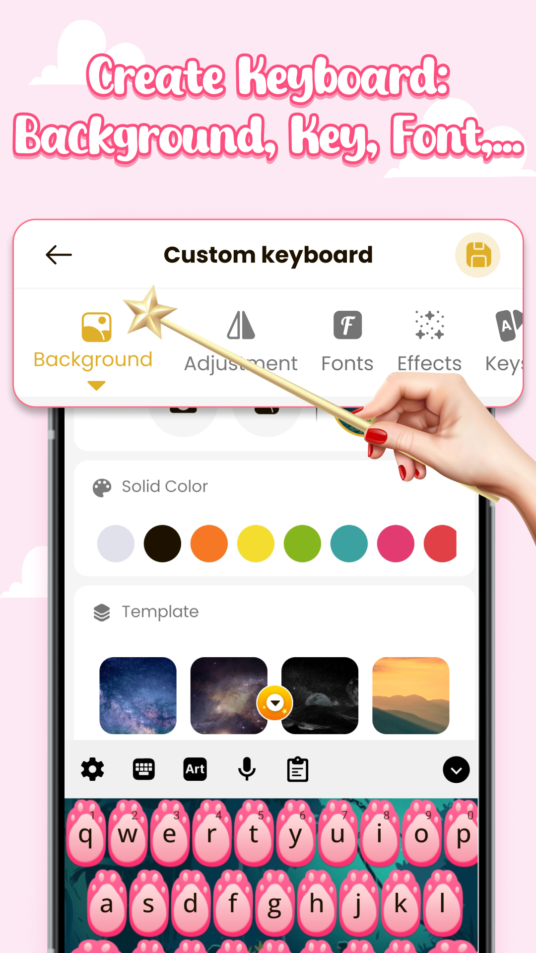 اسکرین شات 5 برنامه Blom: Kaomoji & Emoji Keyboard