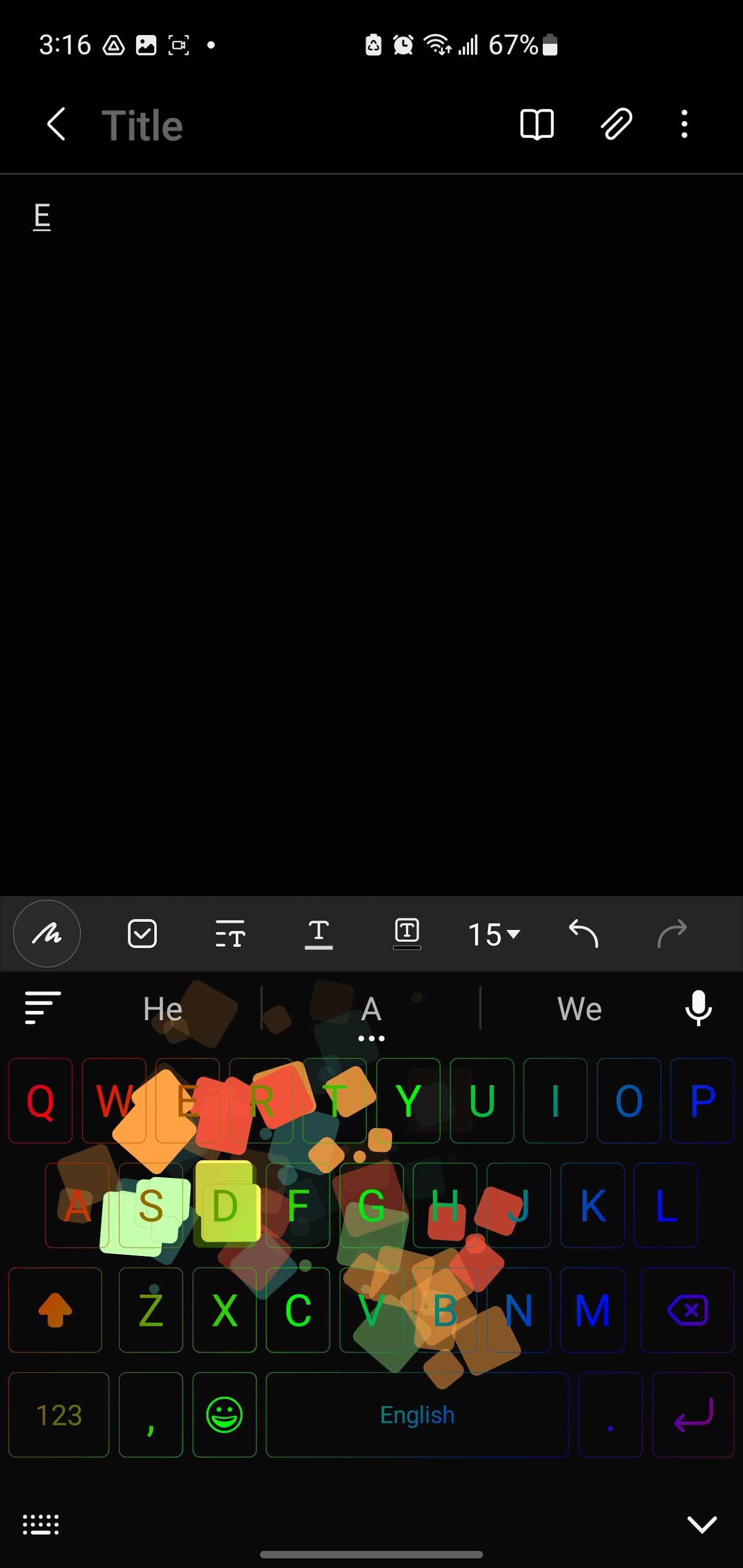 اسکرین شات 2 برنامه Neon LED Keyboard - RGB Themes