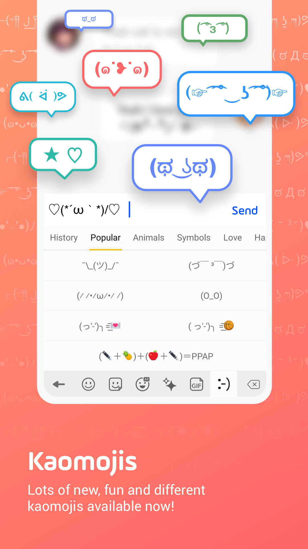 اسکرین شات 6 برنامه Facemoji Emoji Keyboard Pro