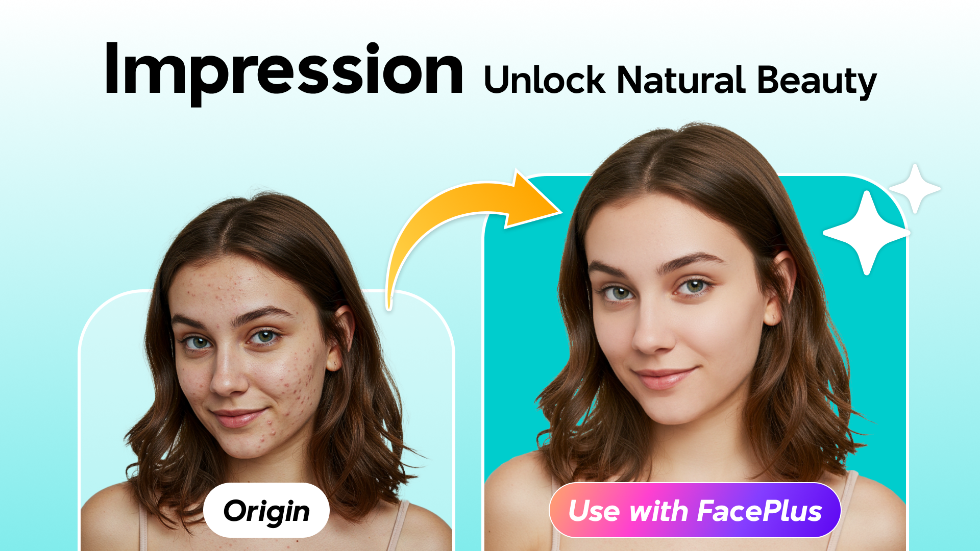 اسکرین شات 1 برنامه FacePlus: AI Face Editor