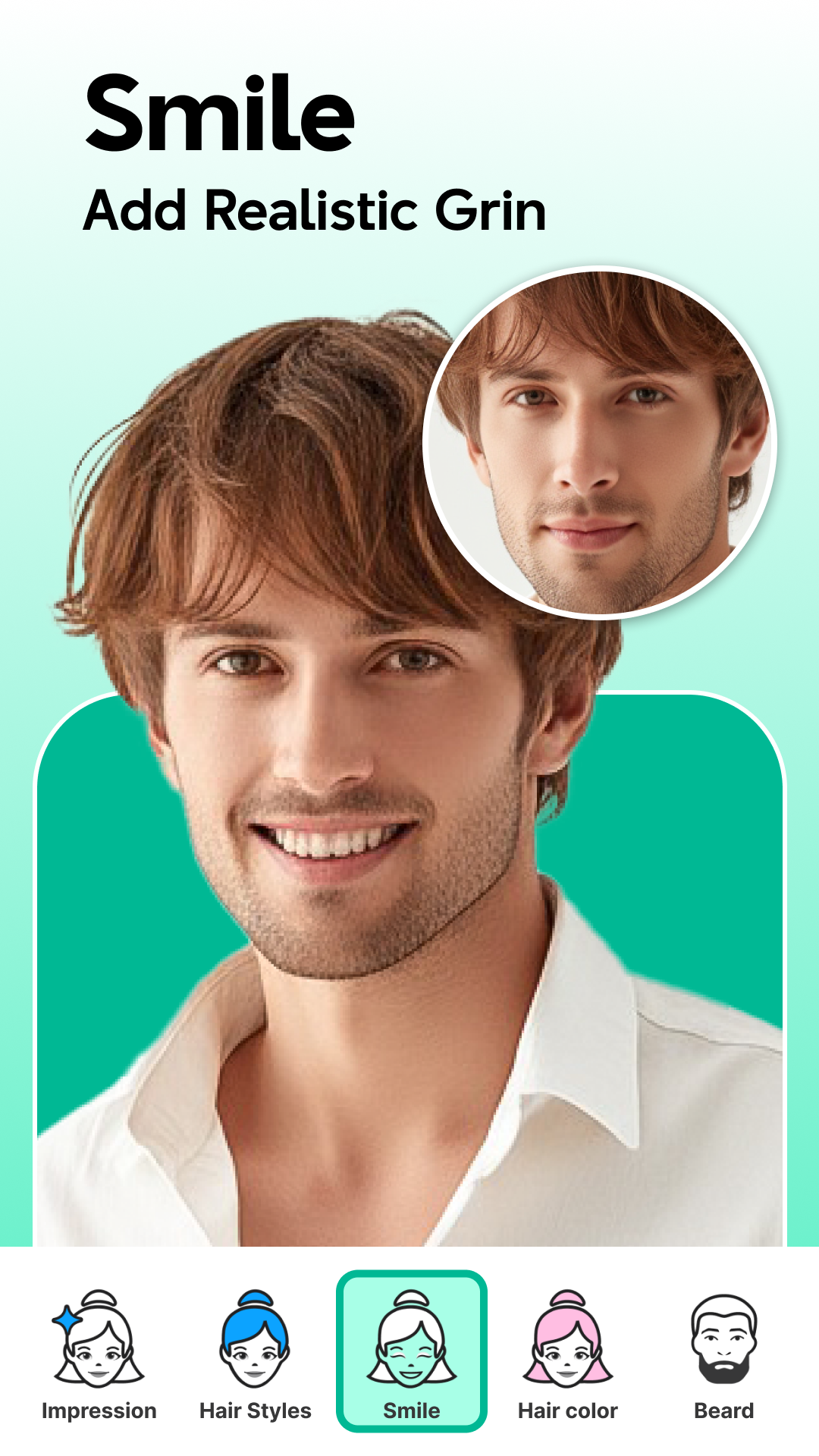 اسکرین شات 4 برنامه FacePlus: AI Face Editor