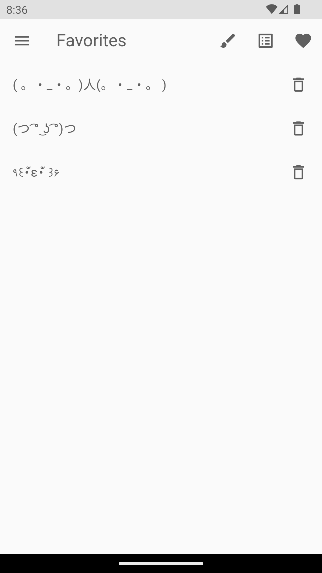 اسکرین شات 2 برنامه Kaomoji Japanese Emojis Smiley