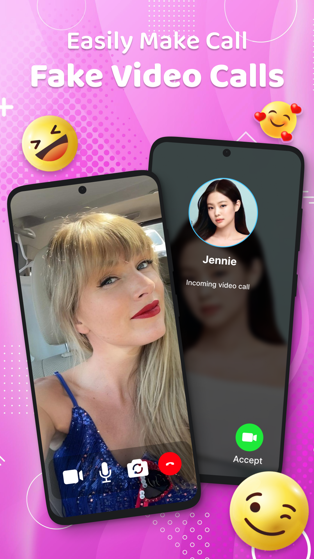 اسکرین شات 3 برنامه Idol Prank Video Call & Chat