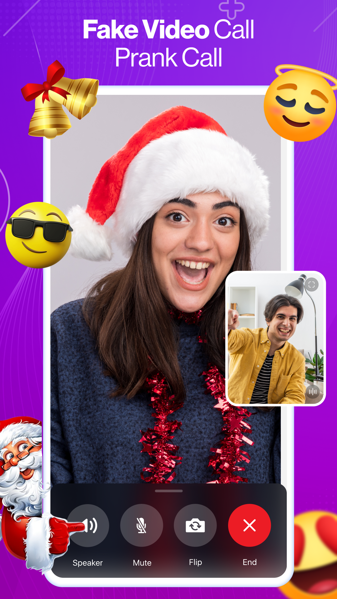 اسکرین شات 2 برنامه Prank Call App - Fake Call