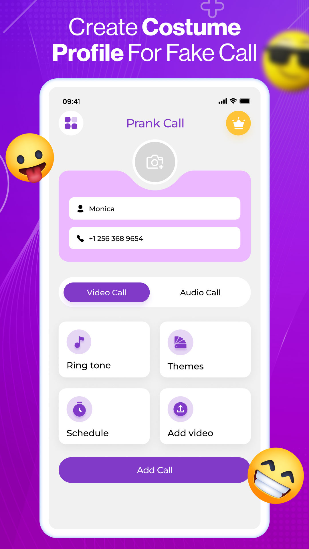 اسکرین شات 7 برنامه Prank Call & Fake Chat App