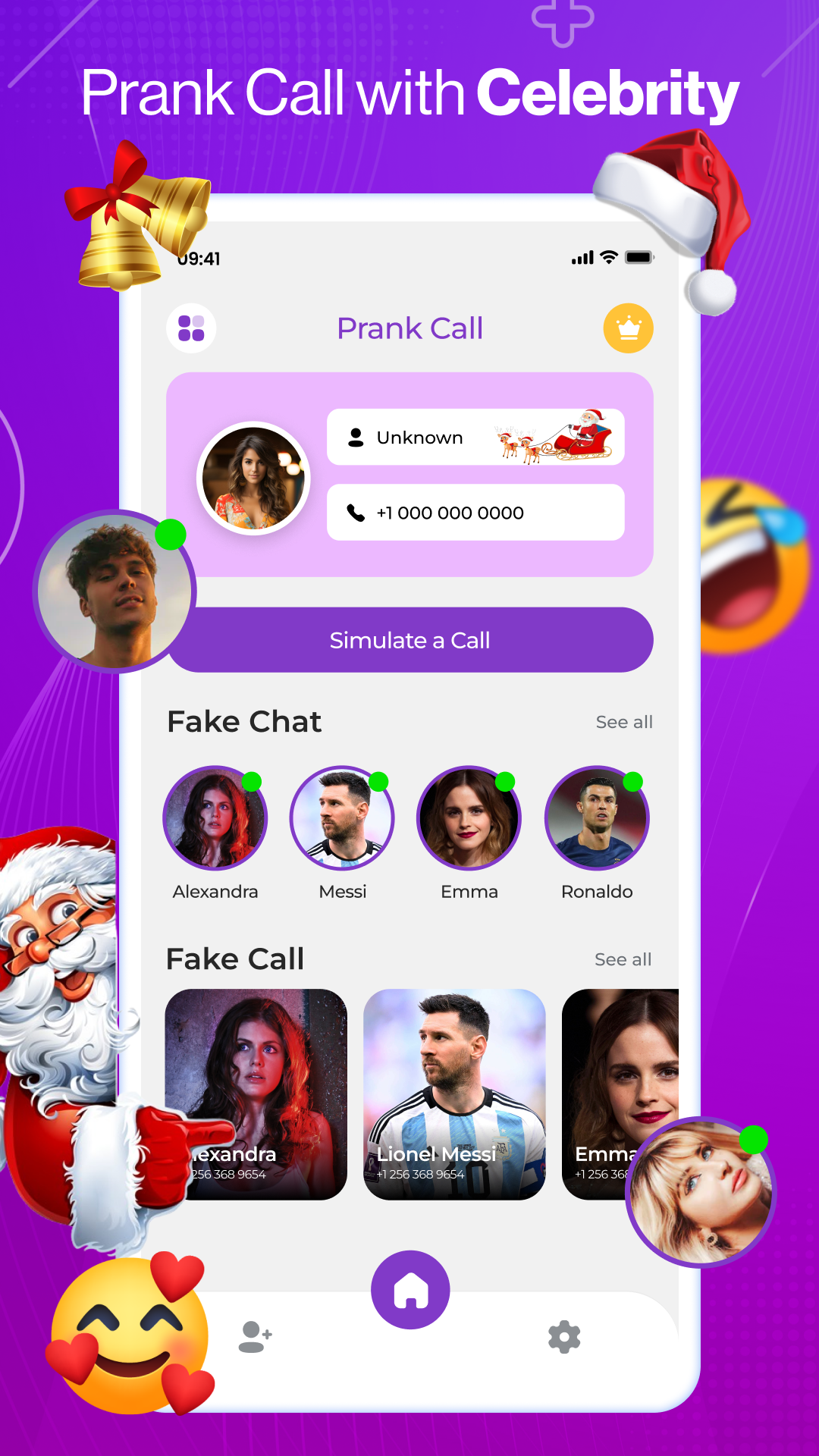 اسکرین شات 4 برنامه Prank Call App - Fake Call