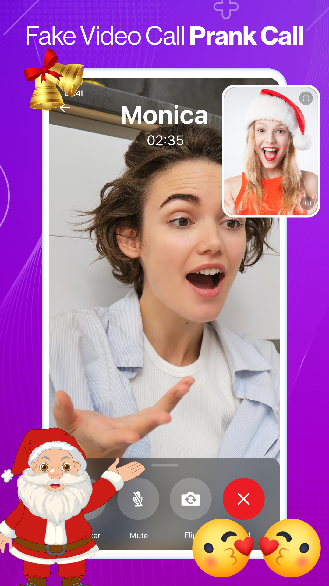 اسکرین شات 1 برنامه Prank Call App - Fake Call