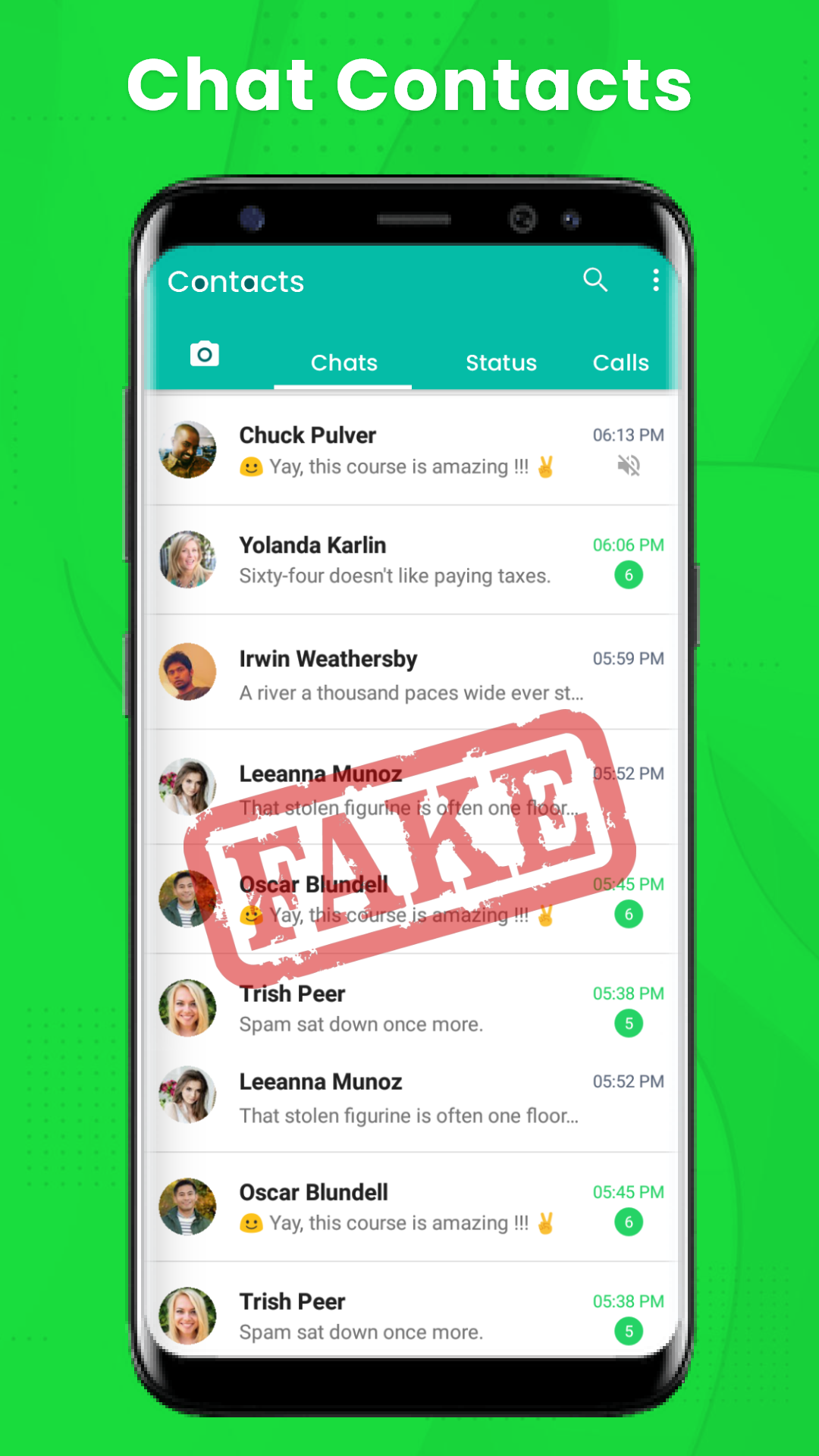 اسکرین شات 1 برنامه Fake Chat- Prank with Friends