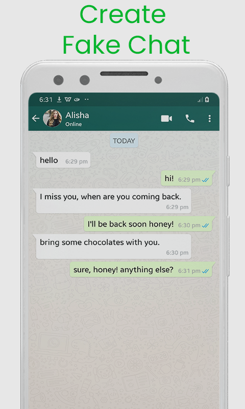اسکرین شات 3 برنامه Fake Chat Maker - whatsmock