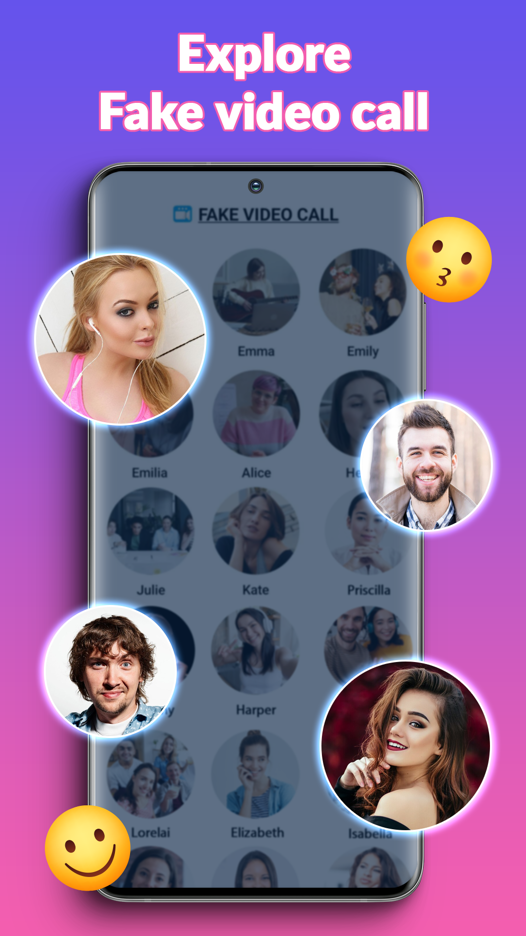 اسکرین شات 6 برنامه تماس تصویری جعلی -تماس جعلی