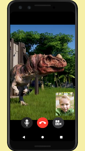 اسکرین شات 1 برنامه Call Jurassic World Dino Prank