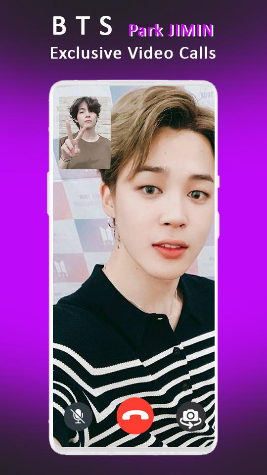 اسکرین شات 2 برنامه JIMIN - Video Call & Wallpaper