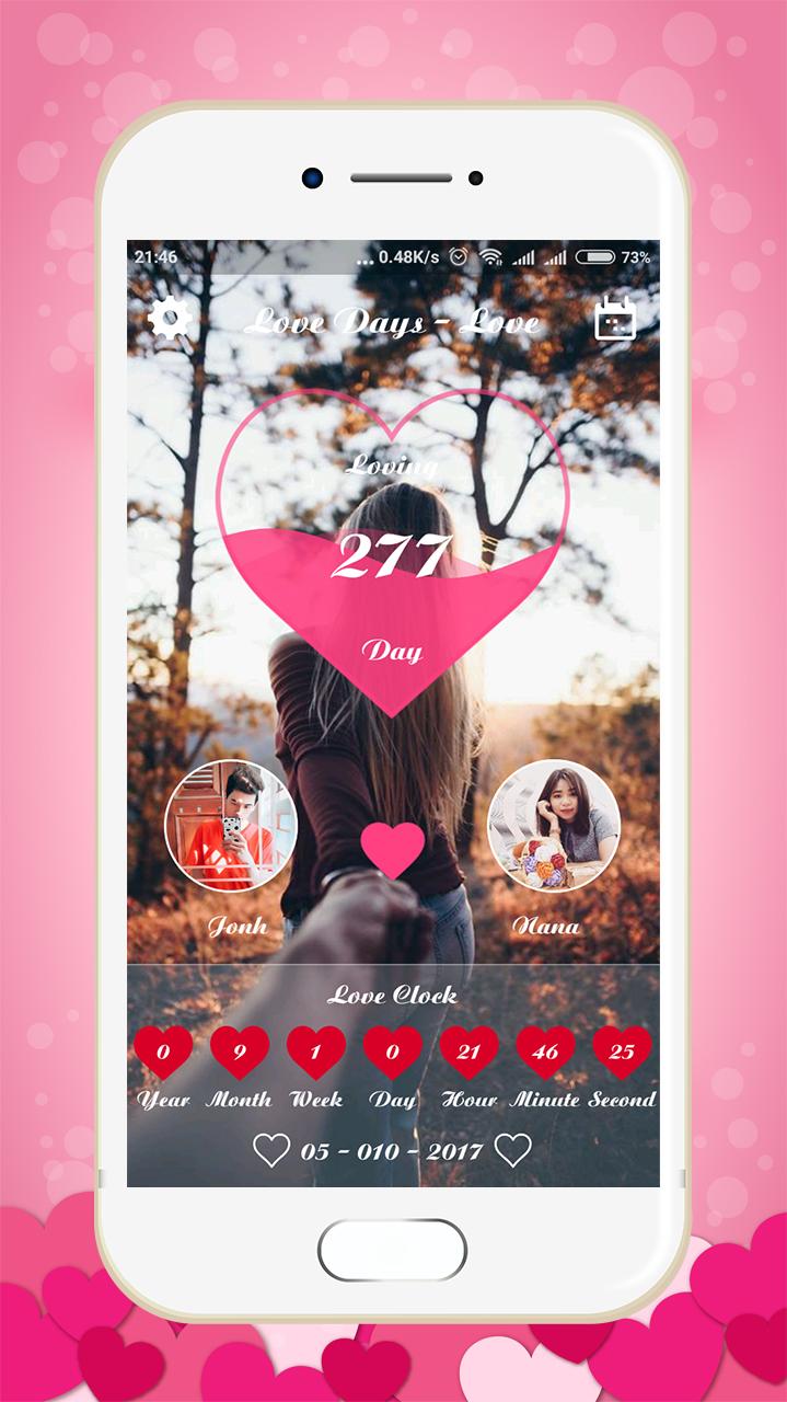 اسکرین شات 2 برنامه Love Days Counter